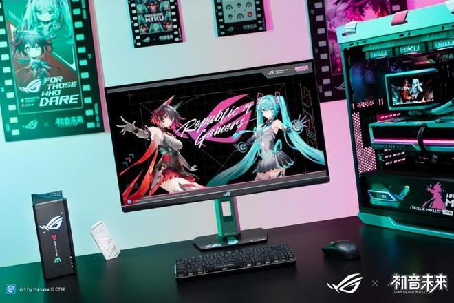 初音未来版电竞显示器双模新品闪耀登场BW2025 ROG绝神 RO姬x(图5)